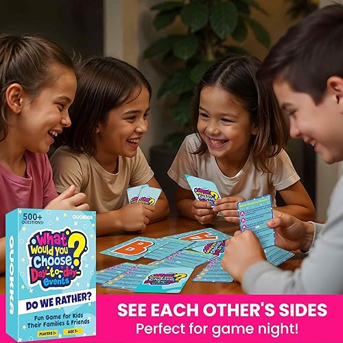 Miniatura 5 de QUOKKA Divertido juego de cartas para adolescentes, niños y adultos - Divertido juego de mesa para fiestas y familia  Qué elegirías desafíos Más de