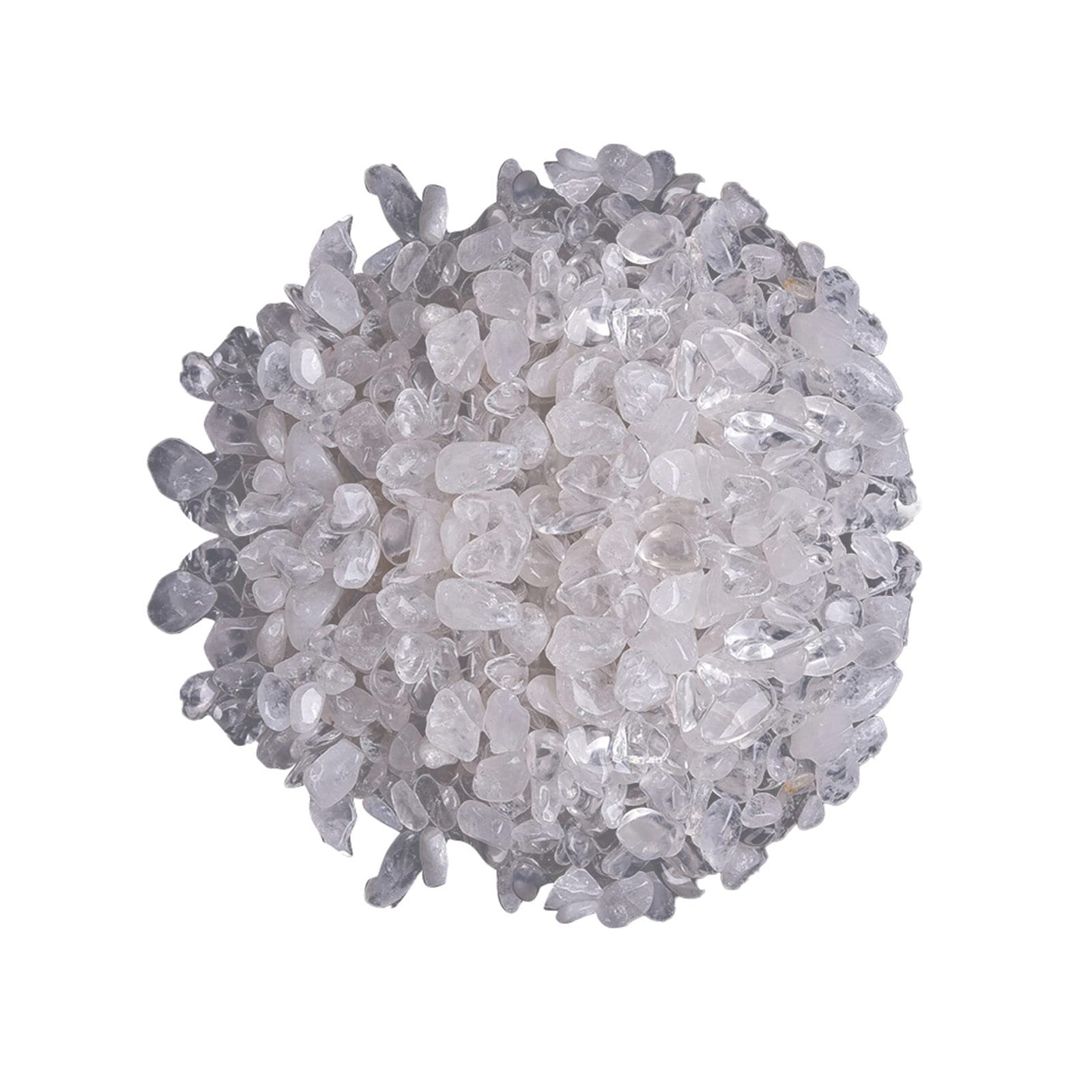 Natural Mixed Quartz Crystal Stones 100g 5-7mm Gravel for Terrarium Aquarium Succulent Potting Craft Jewelry Making Energy Home Décor (J, One Size)