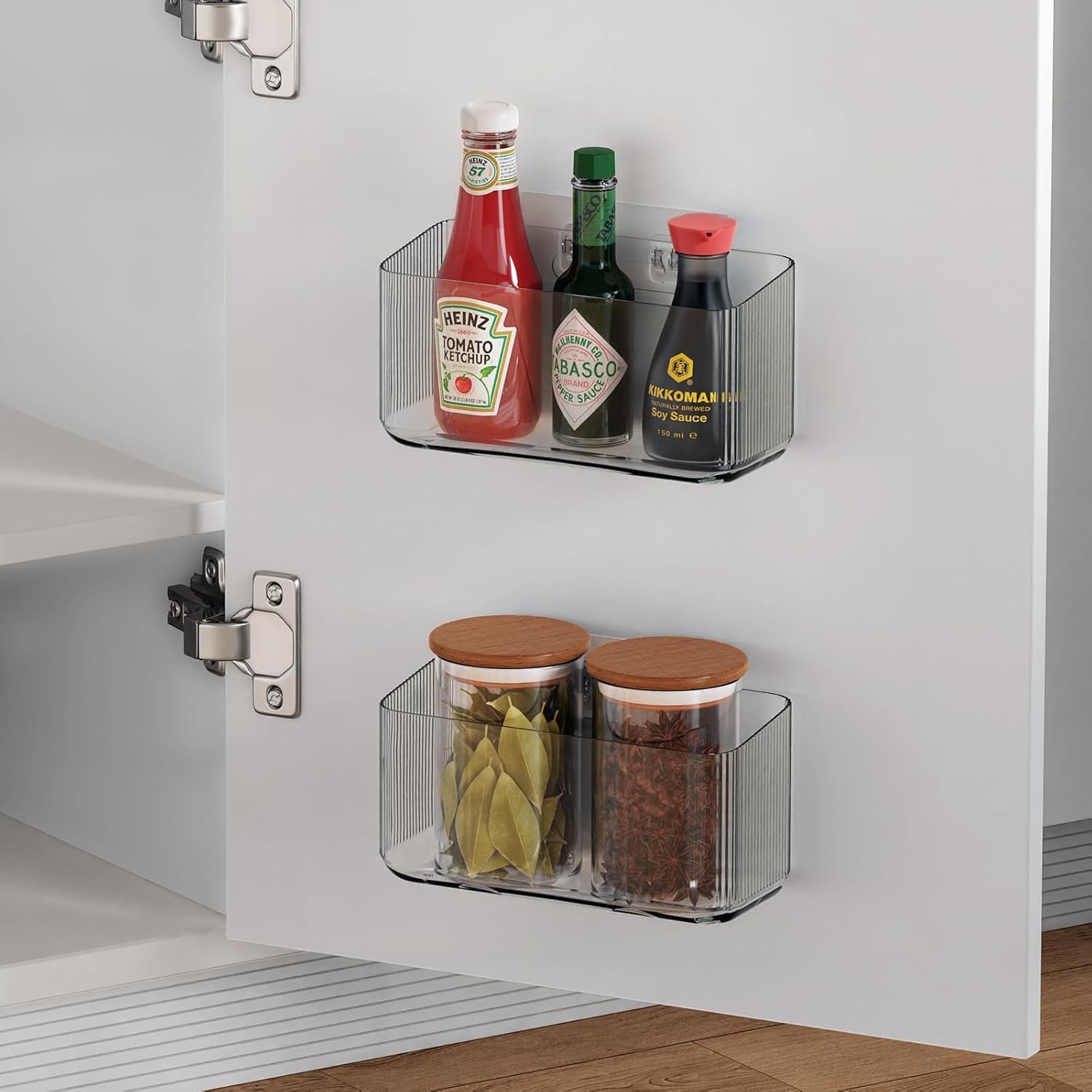 MaraFansie 2 Transparent Adhesive Wall Hooks, Seamless Adhesive Hooks Sticker for Wall/Bathroom/Office/Kitchen, 5.51 * 2.36