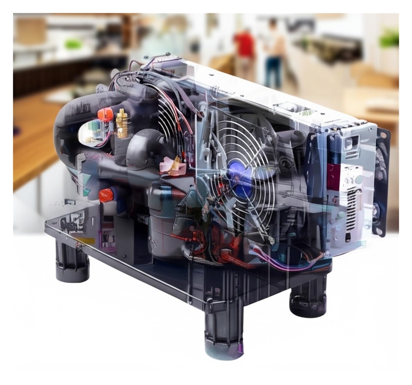 Climatiseur portatif ， Micro Climatiseur, Refroidisseur De Liquide À Plaques DV3220E - P 24 V DC, 200 W, Compact, R134A