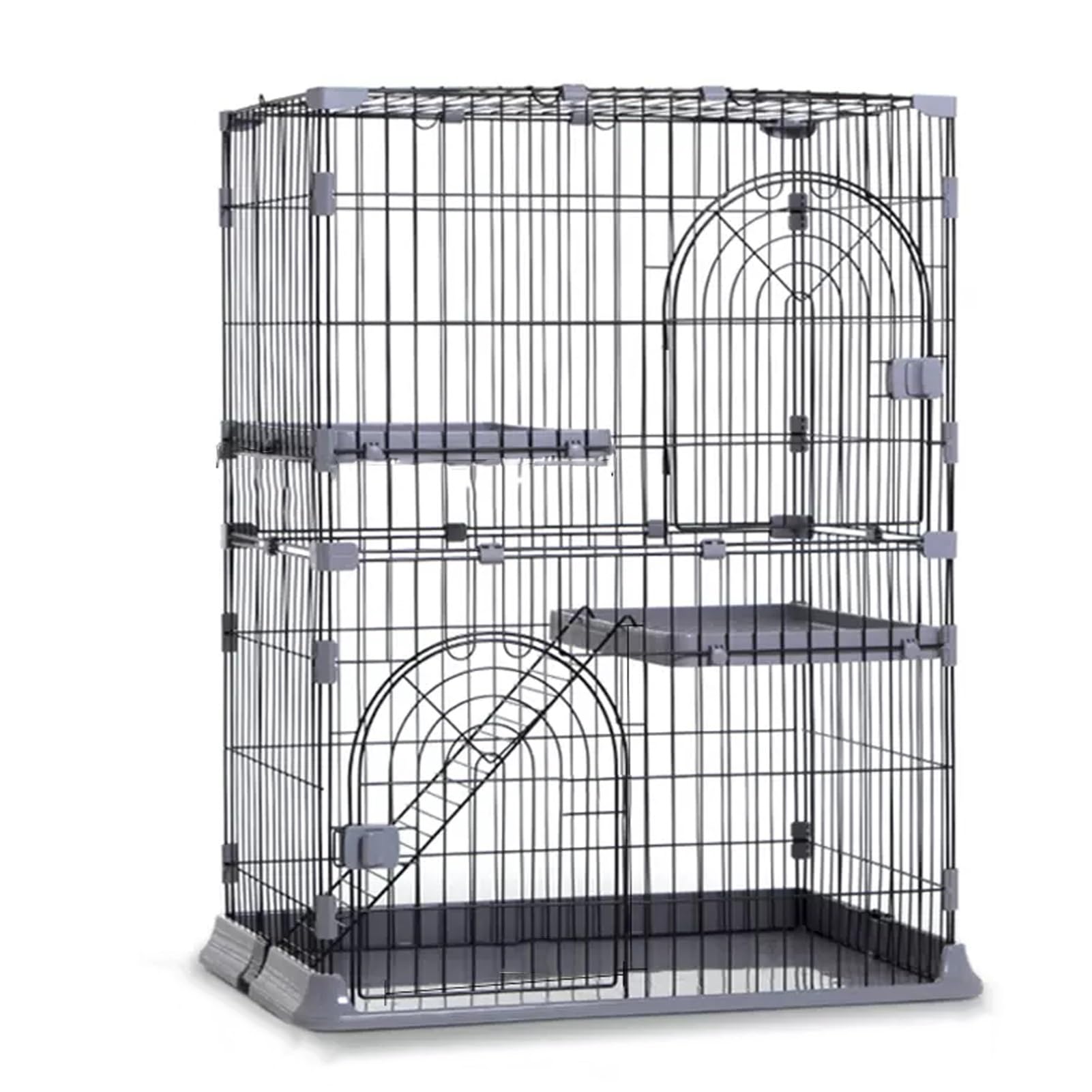 Cage pour chat intérieur métal pour isoler un animal malade ou convalescent