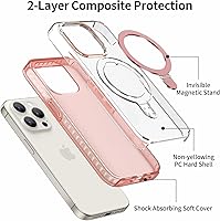 Vista 3 de Funda magnética diseñada para iPhone 14 Pro Max con soporte, compatible con MagSafe, funda para iPhone 14 Pro Max, funda de teléfono de doble capa