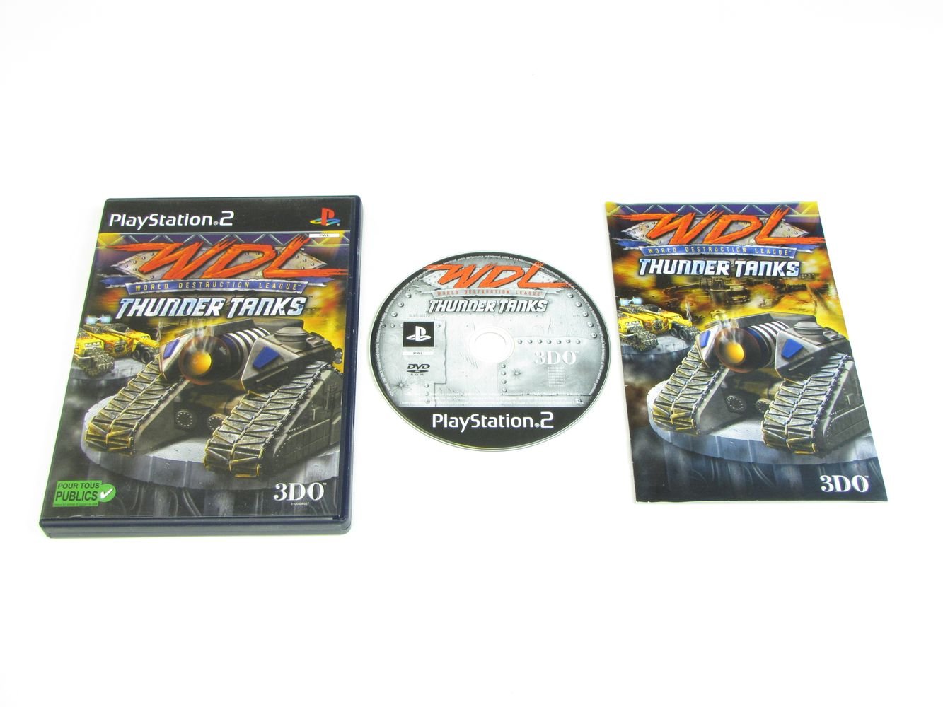 Thunder Tank World Destruction League PS2 jeu vidéo combat char rétro