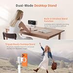 COMITOK MOCA - iPhone Camera Grip - for Native Camera Control with Removable Remote & Built-in Keychain, Magnetic Phone Camera Grip No Need App Support iOS26/17/18, Fun Shot Magnetic Grip with 1/4 Nut