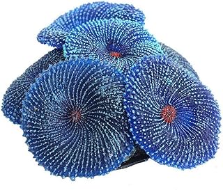 AMOYER 1pc Resin Blue Coral Sea Plant Ornament Artificial Coral Aquarium Ornament Silicone Artificial Coral Plant Decoration for Fish Tank