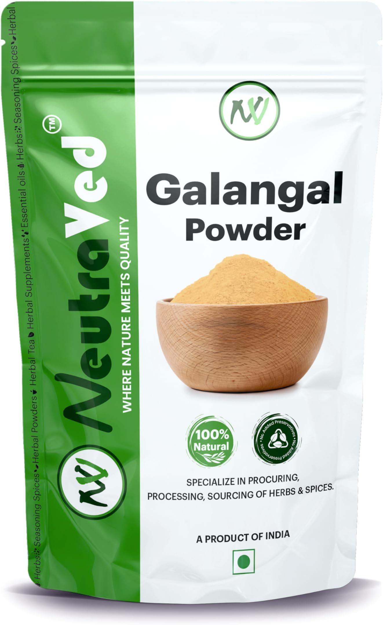 NeutraVed Galangal Root Powder, Quality Product - 250g