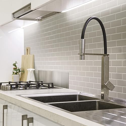 Miniatura 5 de SMART TILES Protector contra salpicaduras para despegar y pegar, 10 hojas de 10.95 x 9.70 pulgadas, adhesivo 3D para cocina, baño, azulejos de pared