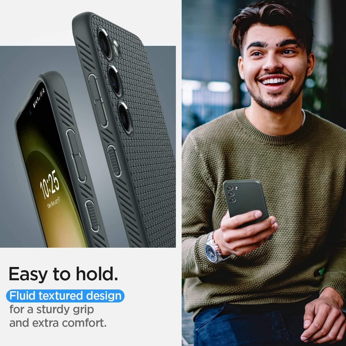 Spigen Liquid Air Designed for Galaxy S23 Case (2023) - Abyss Green
