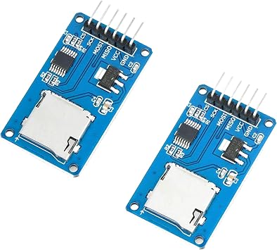 2pcs Micro SD Card Adapter Module Reader for Arduino, ESP32, ESP8266, Raspberry Pi