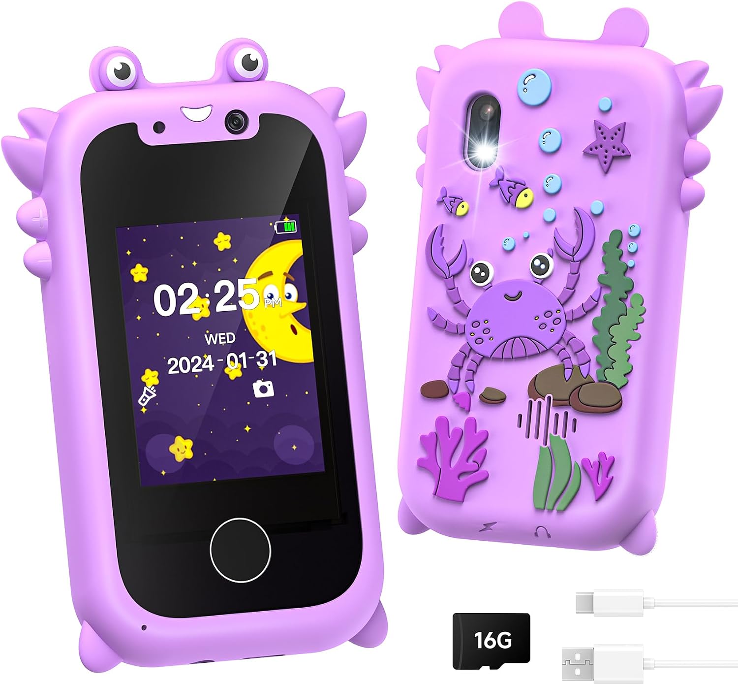 Kids Smart Phone for Girls, Toddler Toys for 3-10, Touchscreen HD Dual Camera Kids Toys Phone for with Music Player, Games, 16GB SD Card, Christmas Birthday Gifts, Pretend Play Smartphone Kids Smart Phone for Girls, Toddler Toys for 3-10, Touchscreen HD Dual Camera Kids Toys Phone for with Music Player, Games, 16GB SD Card, Christmas Birthday Gifts, Pretend Play Smartphone