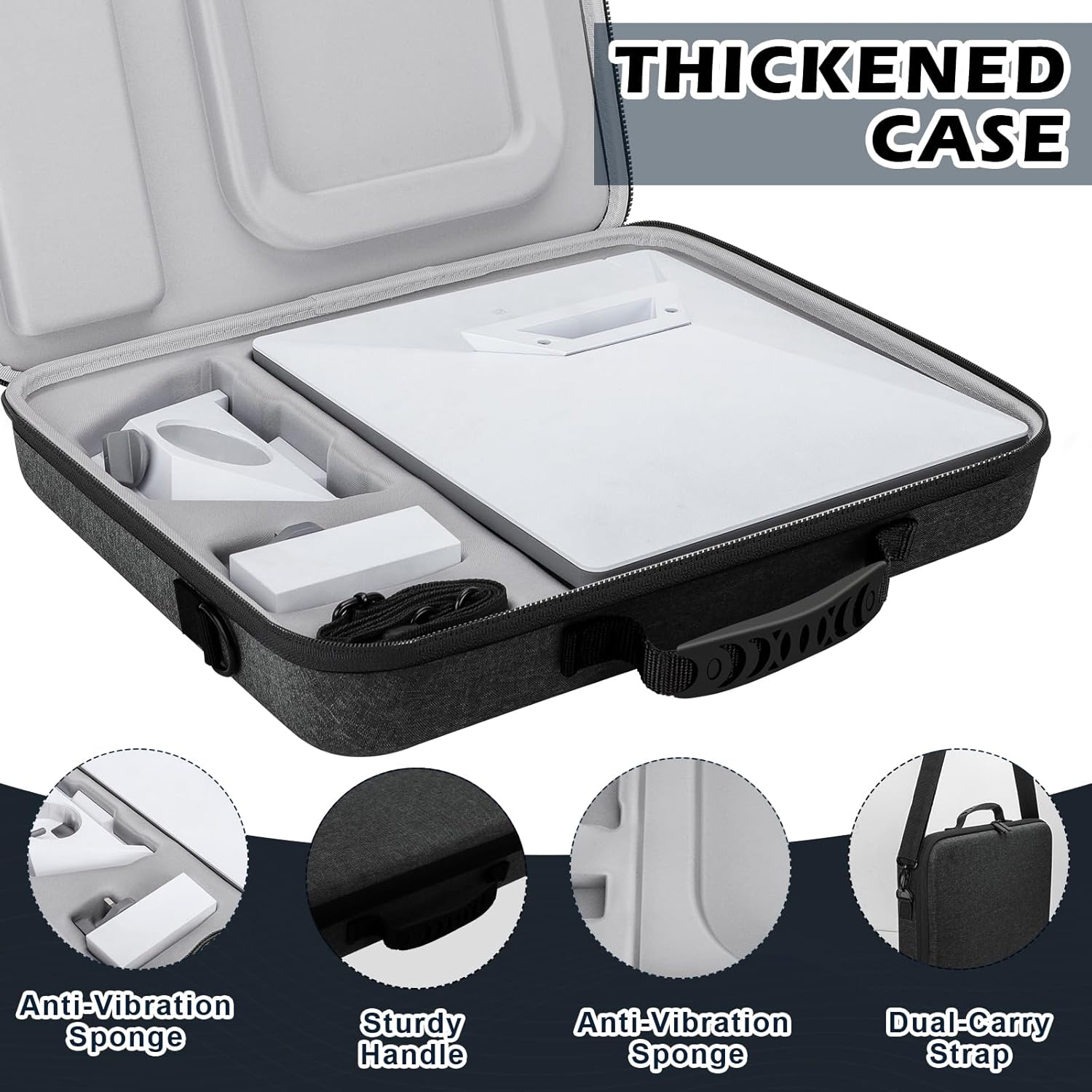 Ultra-Light Case for Starlink Mini – Shockproof Starlink Case Shoulder Star Link Bag with Dual Carry Options | Ideal Starlink Mini Accessories - Image 5