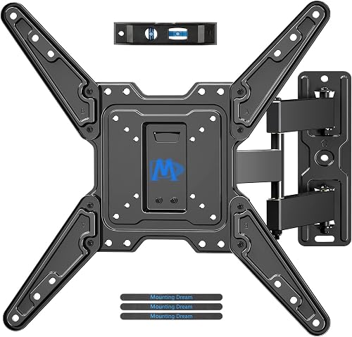 Mounting Dream Swivel TV Wall Bracket for 26-60", Max VESA 400x400mm, 35kg