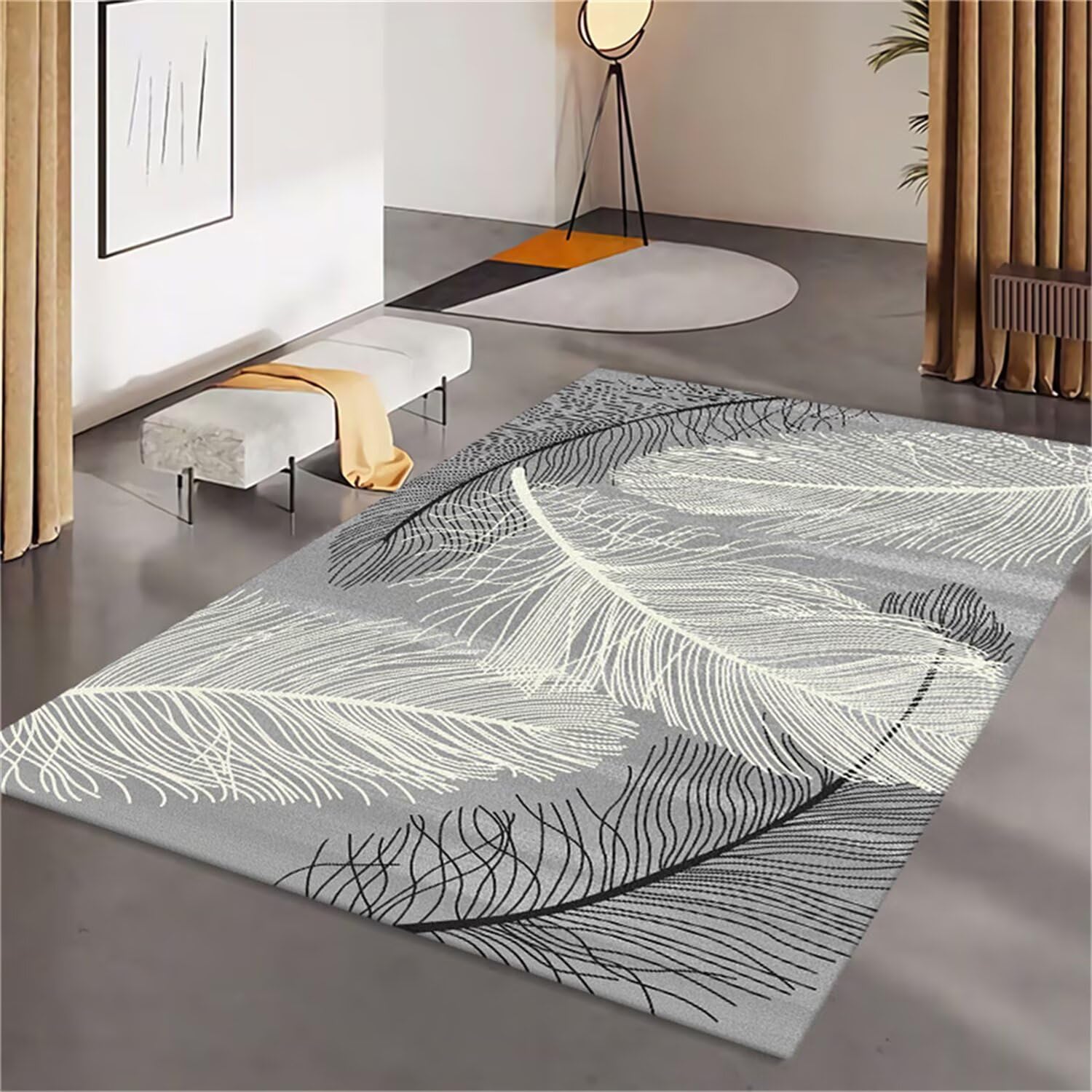 Tapis de chambre extra plat et lavable pour un entretien facile au quotidien