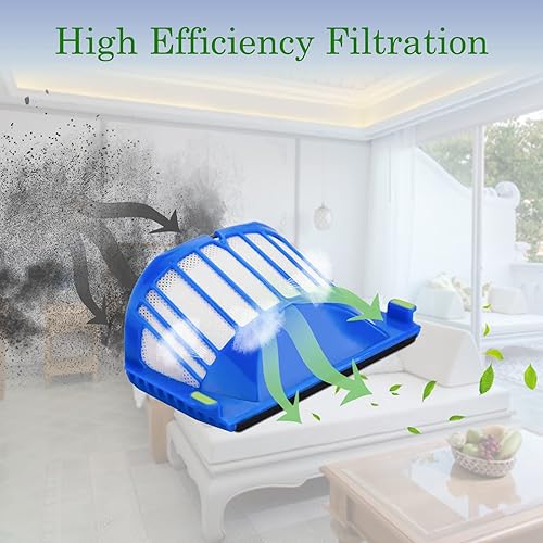 Miniatura 3 de ilovelife Paquete de 12 filtros HEPA de alta eficiencia, compatibles con iRobot Roomba 500 serie 600, accesorios de filtro de reposición de