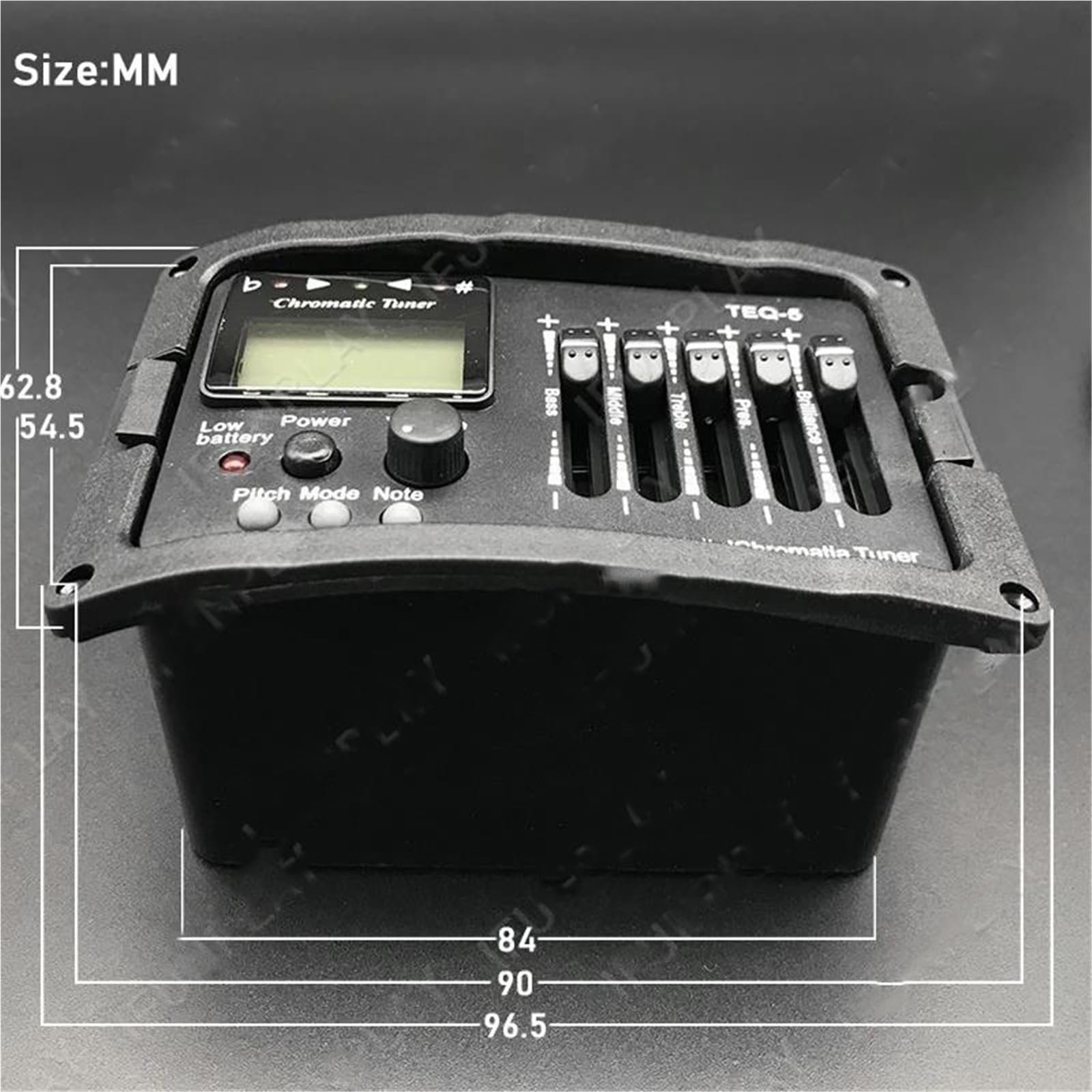 Preamplificatore per chitarra acustica a cinque bande equalizzatore mixer digitale accordatore pickup piezoelettrico Pickup Chitarra Acustica