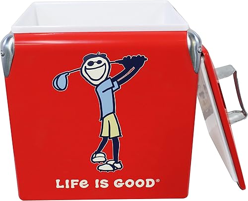 Miniatura 8 de Leigh Country LG 97069 14 cuartos de galón Portable Life is Good-Jake Golfing, rojo