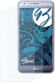 Bruni Screen Protector compatible with LG X cam Protector Film, crystal clear Protective Film (2X)