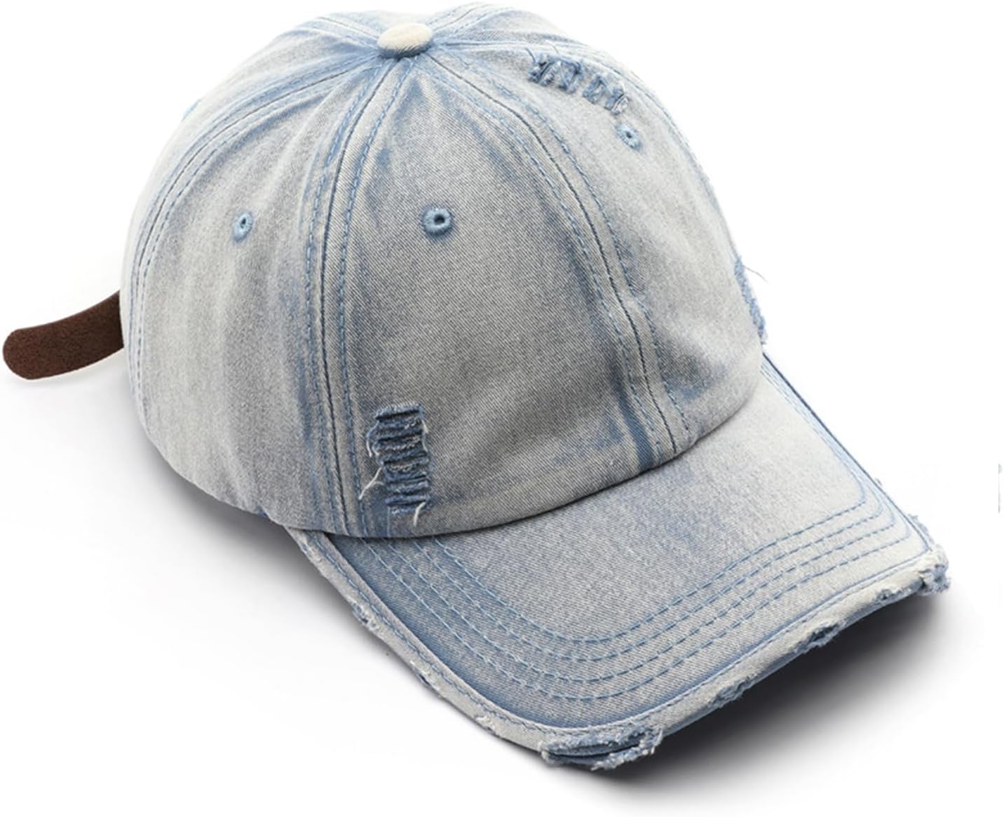 Washed Distressed Vintage Baseball Cap Unconstructed Cotton Dad Hat Trendy Trucker Hat for Womens Mens Headwear - Image 8