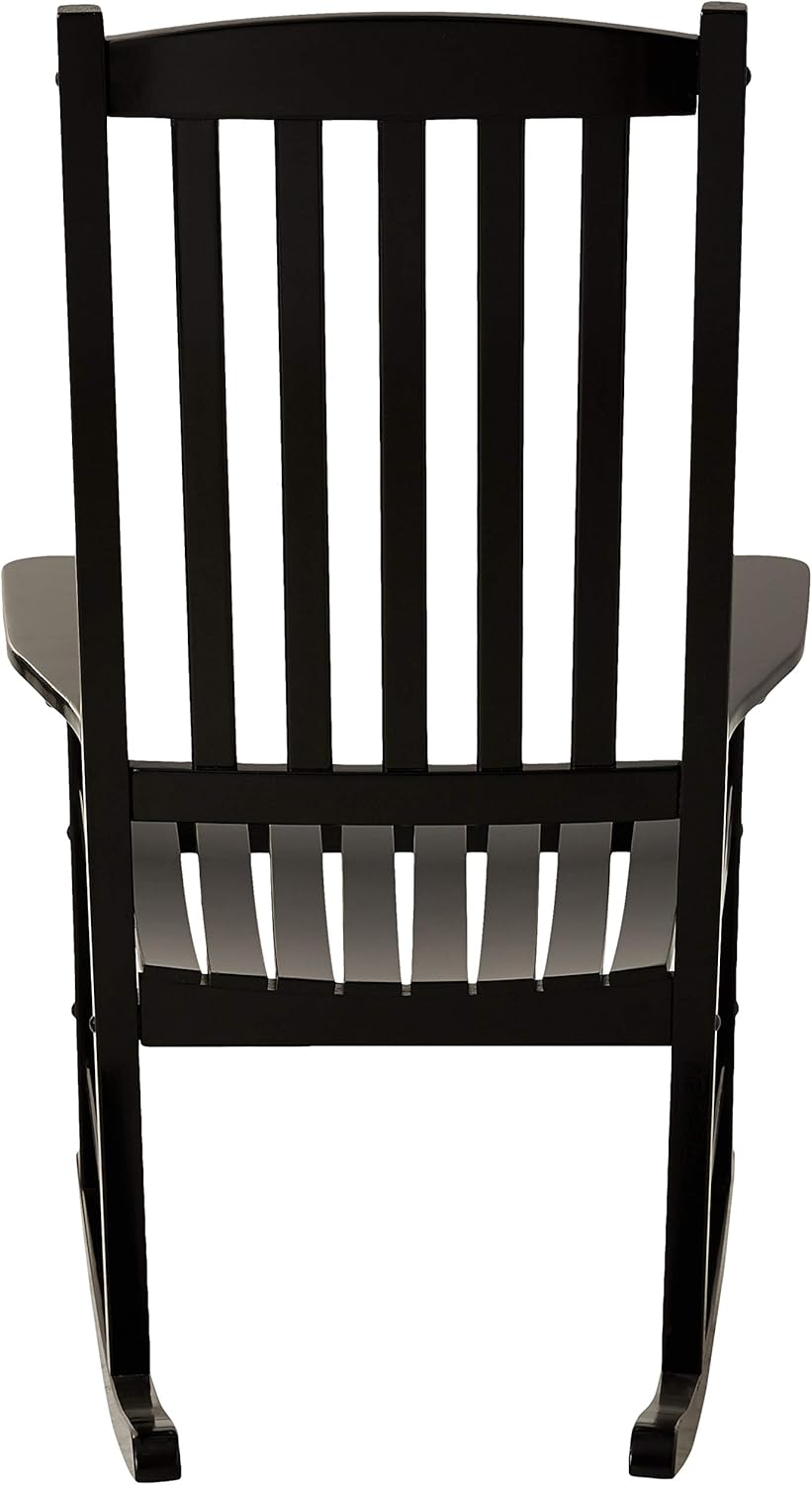 Cambridge Casual Solid Wood Bentley Porch Rocking Chair, Black