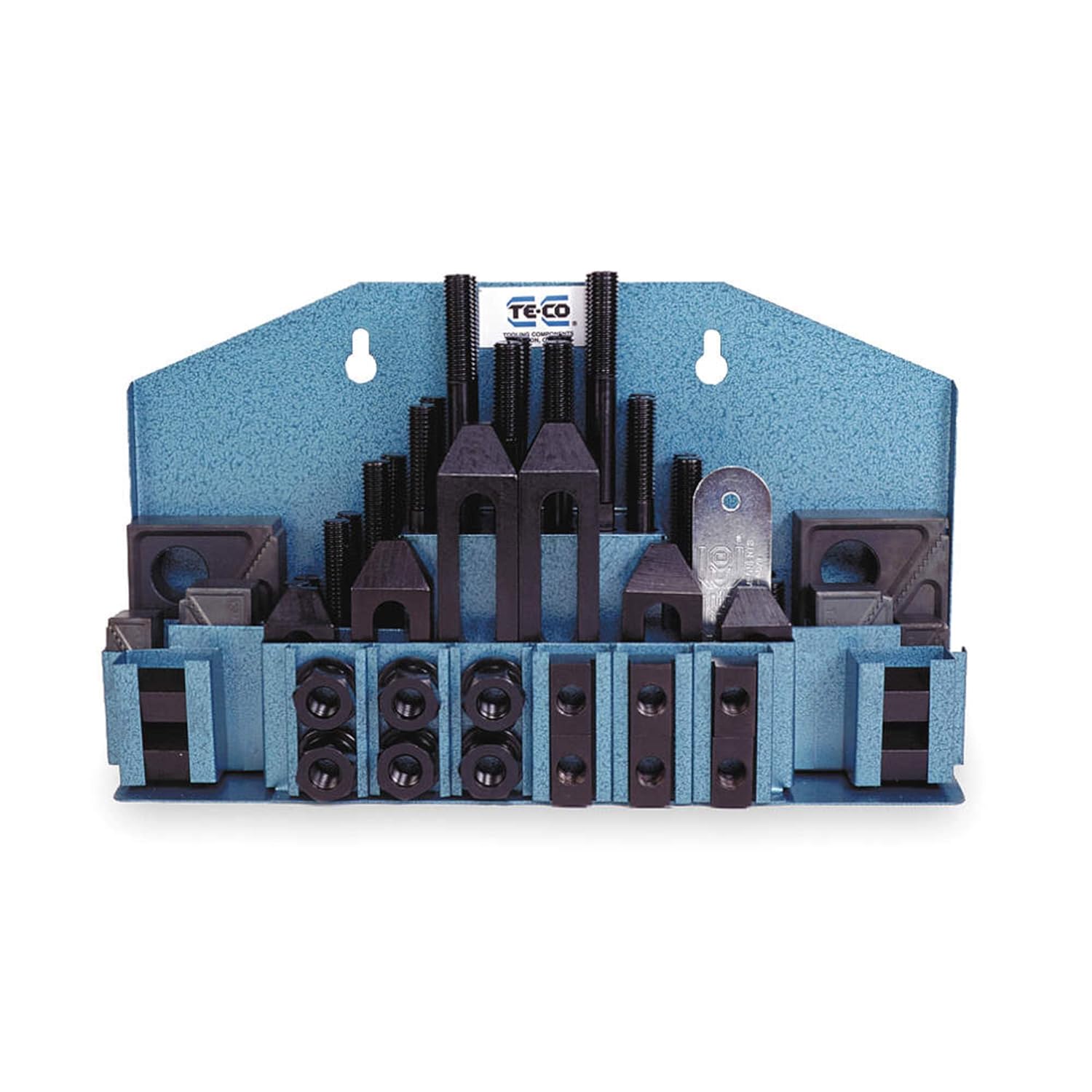 TE-CO 20402 Machinist Clamp Kit, 5/8" Table T-Slot x 1/2-13" Stud, 52 Pieces