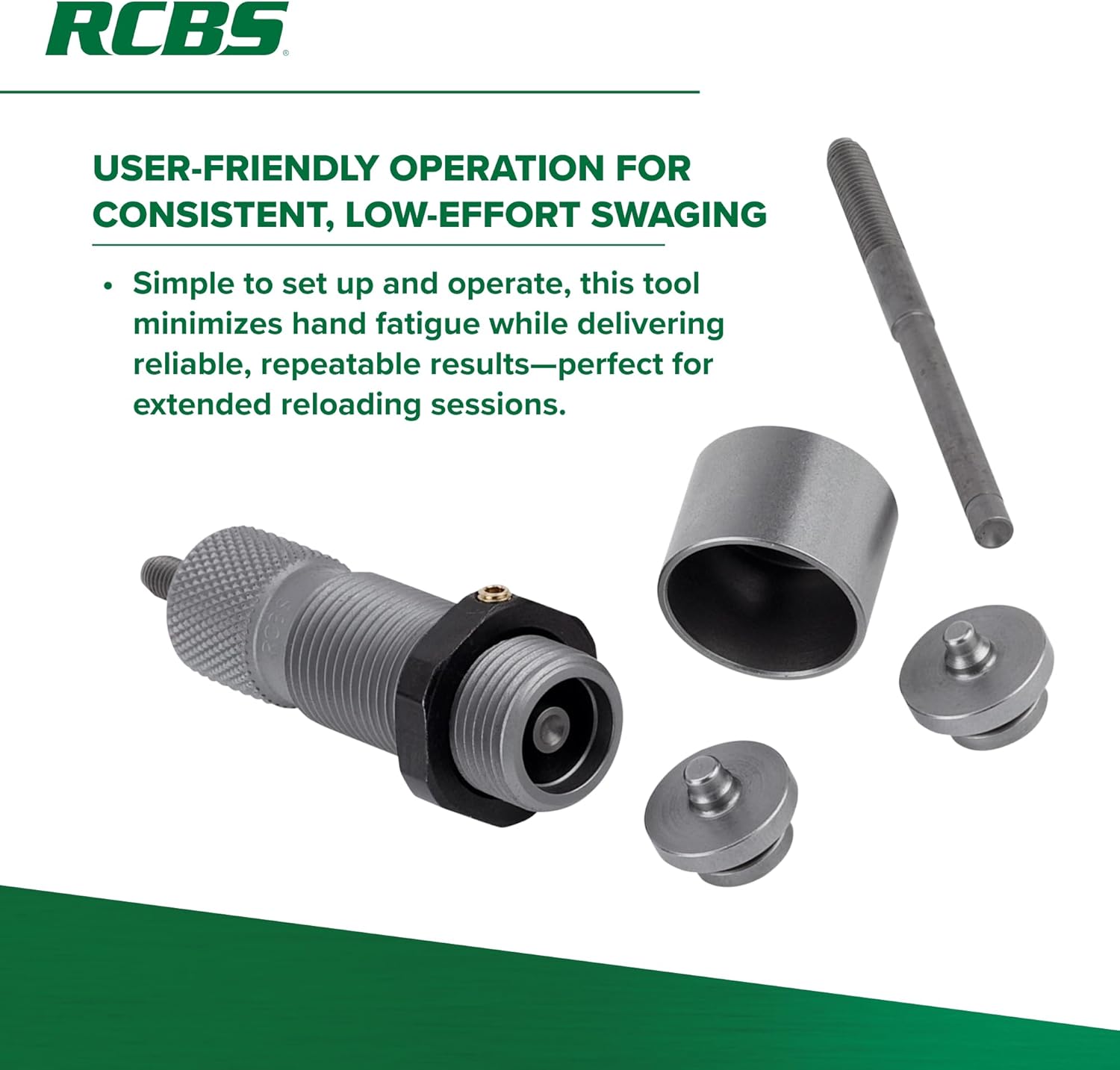 RCBS Primer Pocket Swager Tool-2, Bench-Mounted Tool for Removing Primer Pocket Crimps