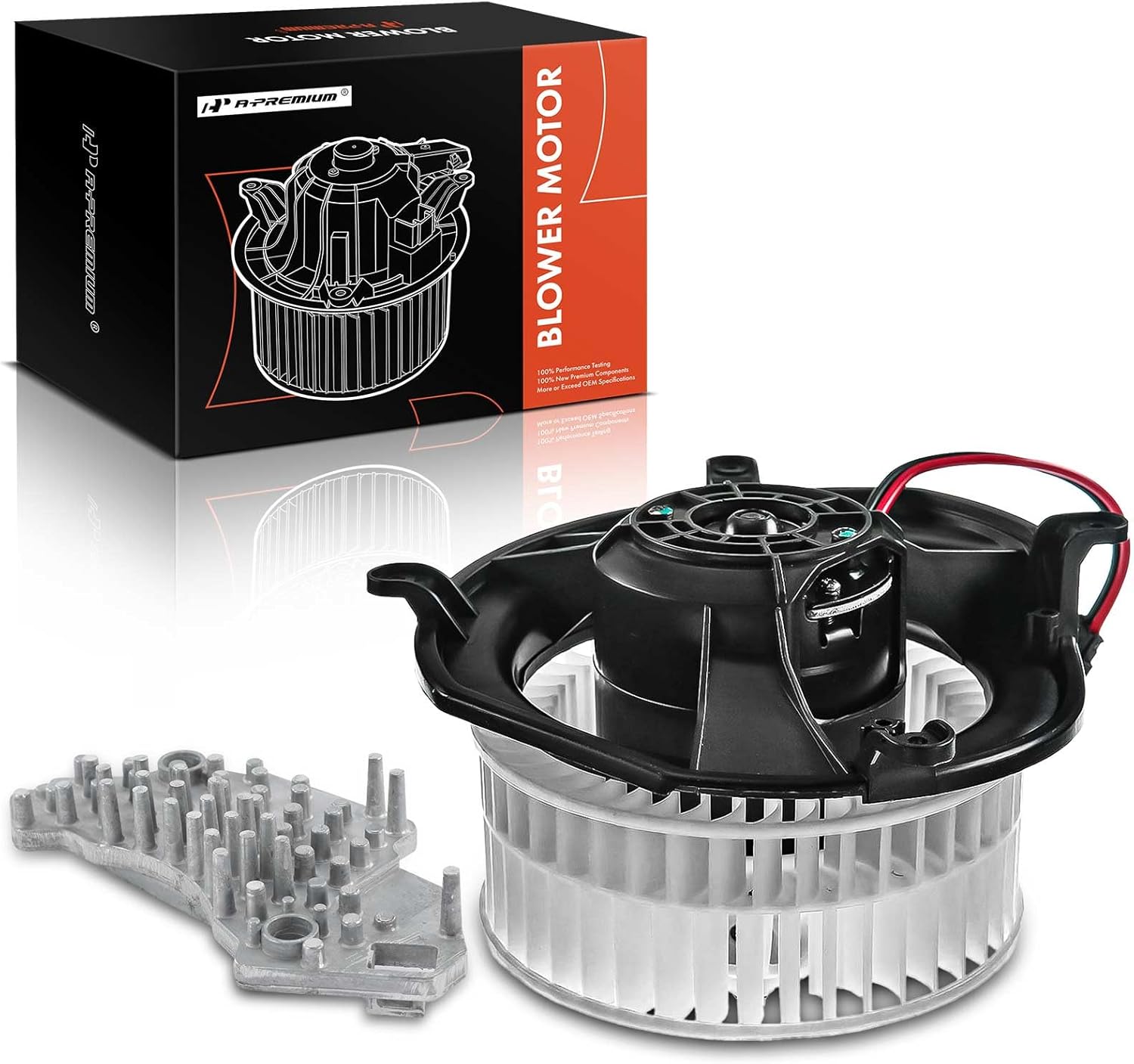 A-Premium HVAC Heater Blower Motor and Resistor Assembly Compatible with Mercedes-Benz Vehicles - W211 Series E280 2007 - Front Side, 2-PC Set, Replace# 2108212951