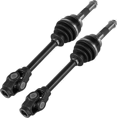 Miniatura 5 de Caltric Ejes de junta Cv completos delanteros derechos e izquierdos compatibles con Polaris Scrambler 500 4X4 1999-2003 si está estampado Usa Neapco