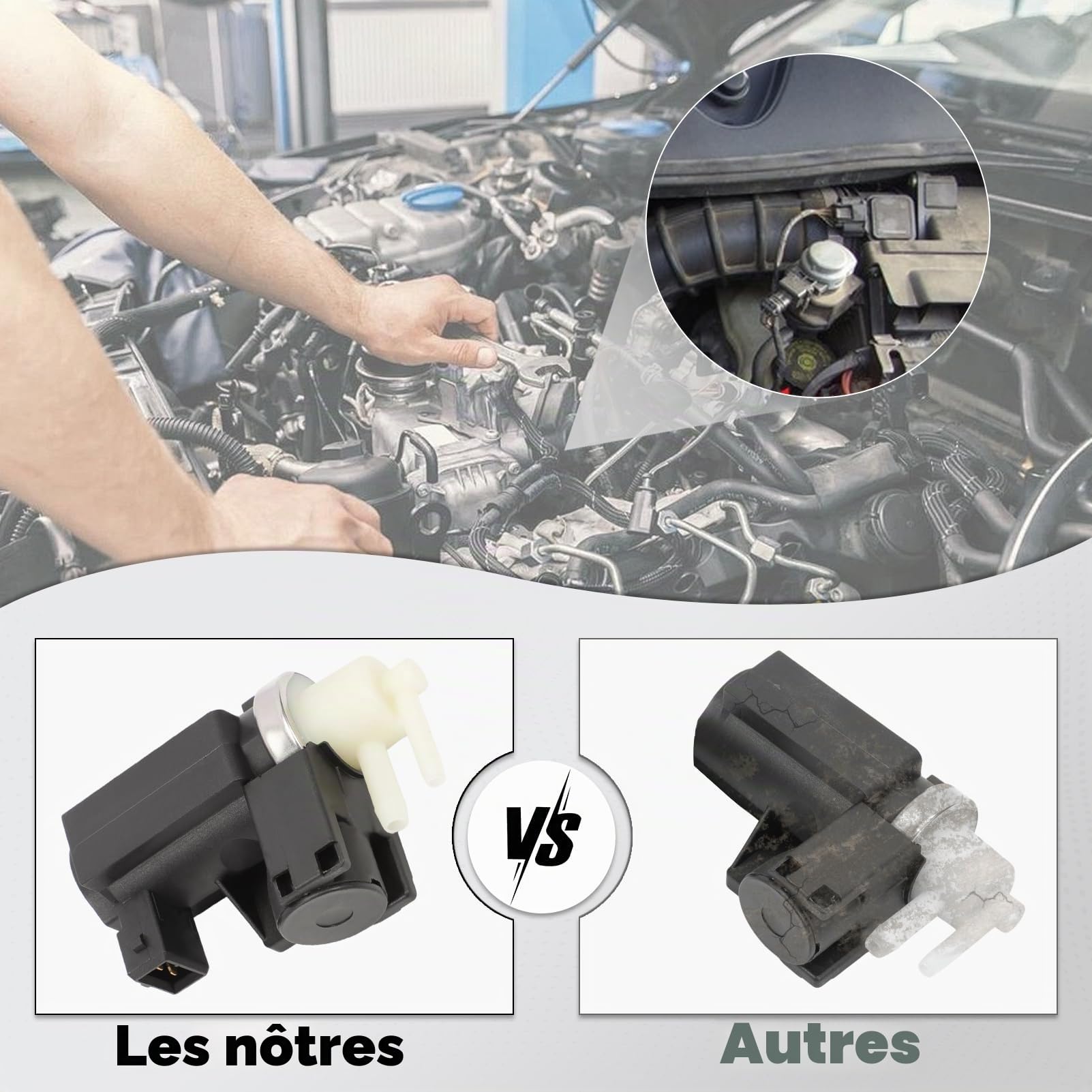 Électrovanne turbo, compatible avec Captur, Scénic, Kangoo, Laguna, Master, Megane, Traffic, Vivaro, 8200790180, 8200926308