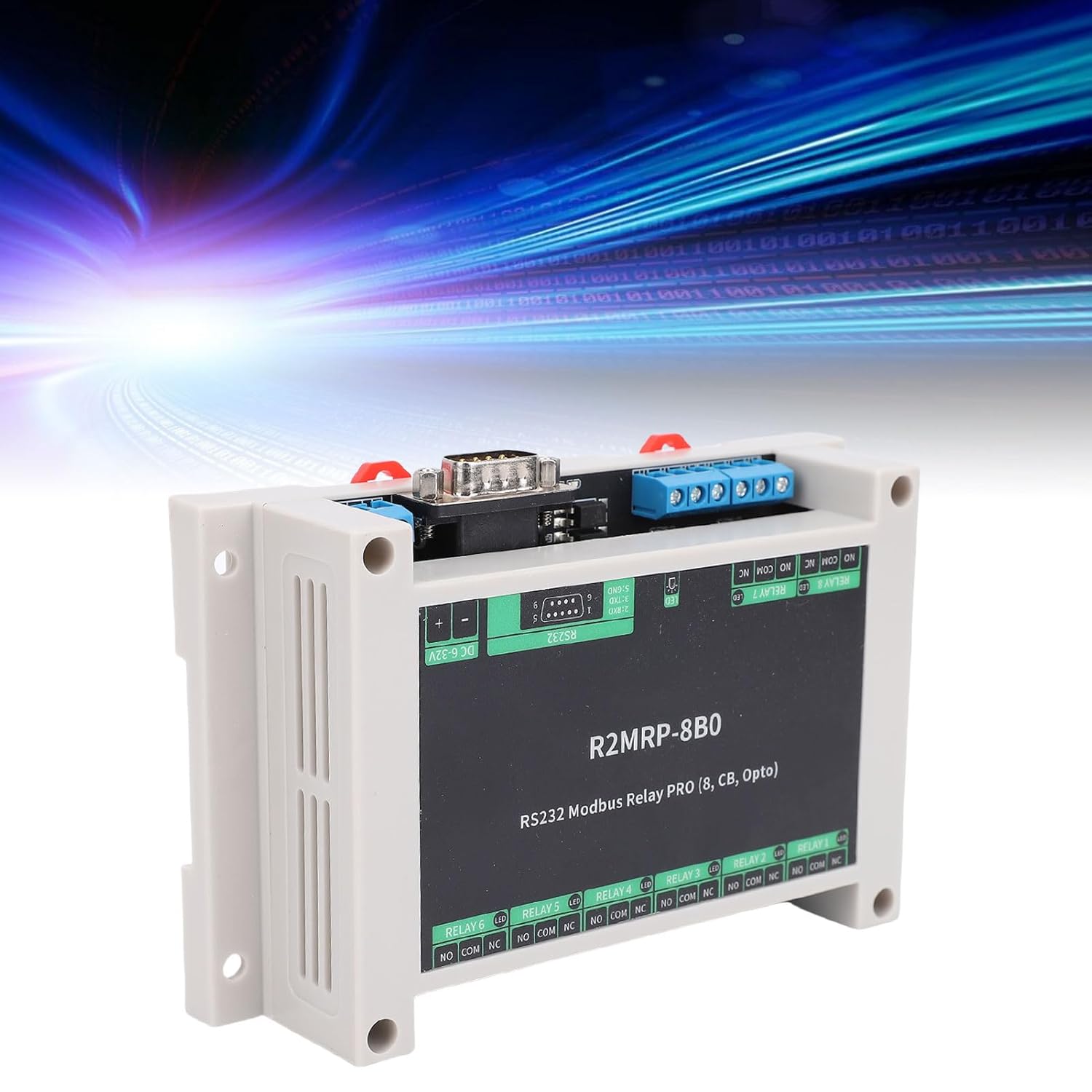 RS232-TTL変換モジュール - aitendo RS232インターフェイスの光合性断熱材を備えた固体産業リレーモジュール (R2MRP-8B0)