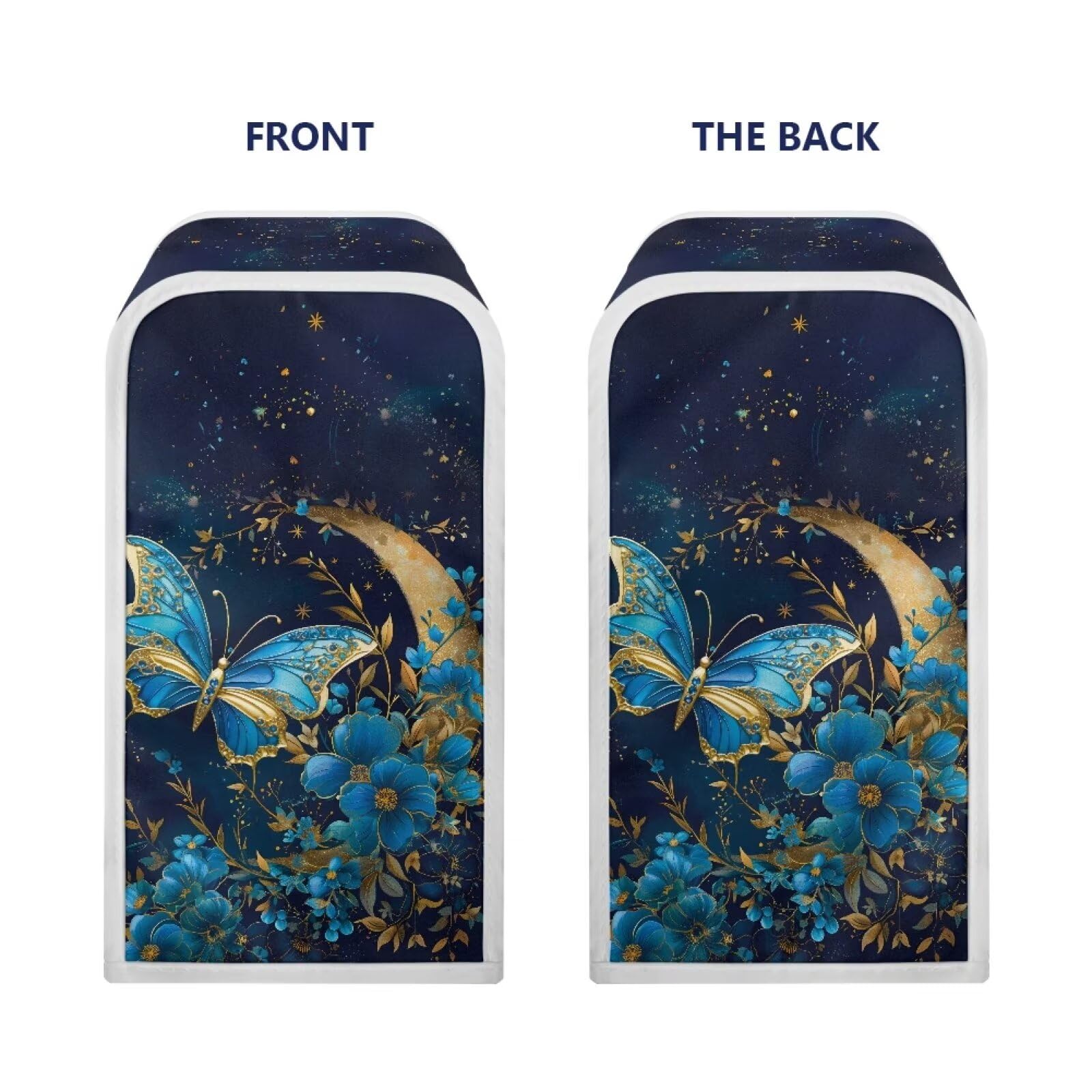 ZOUTAIRONG Blue Butterfly Can Opener Dust Cover Blue Electric Can Opener Dust Cover Home Kitchen Decorative Can Opener Cover for Women Gift