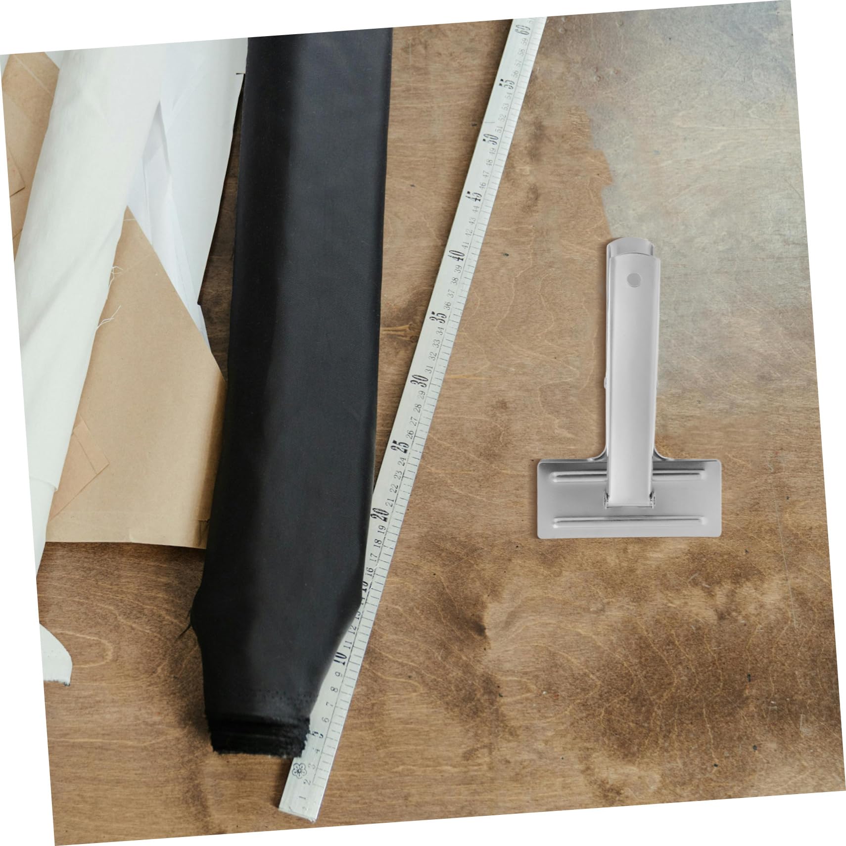 STOBOK 2 Stück Stoffgreifer Kleidung Clips Tischdecke Heringe Anspitzer nähen zubehör Nähgarn reißverschluss nähzubehör praktische Strickklemme Mess-Saumklammer Rostfreier Stahl Silver