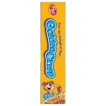 Golden Crisp Breakfast Cereal, Sweetened Puffed Wheat Cereal, 24 OZ Box (Pack of 2)