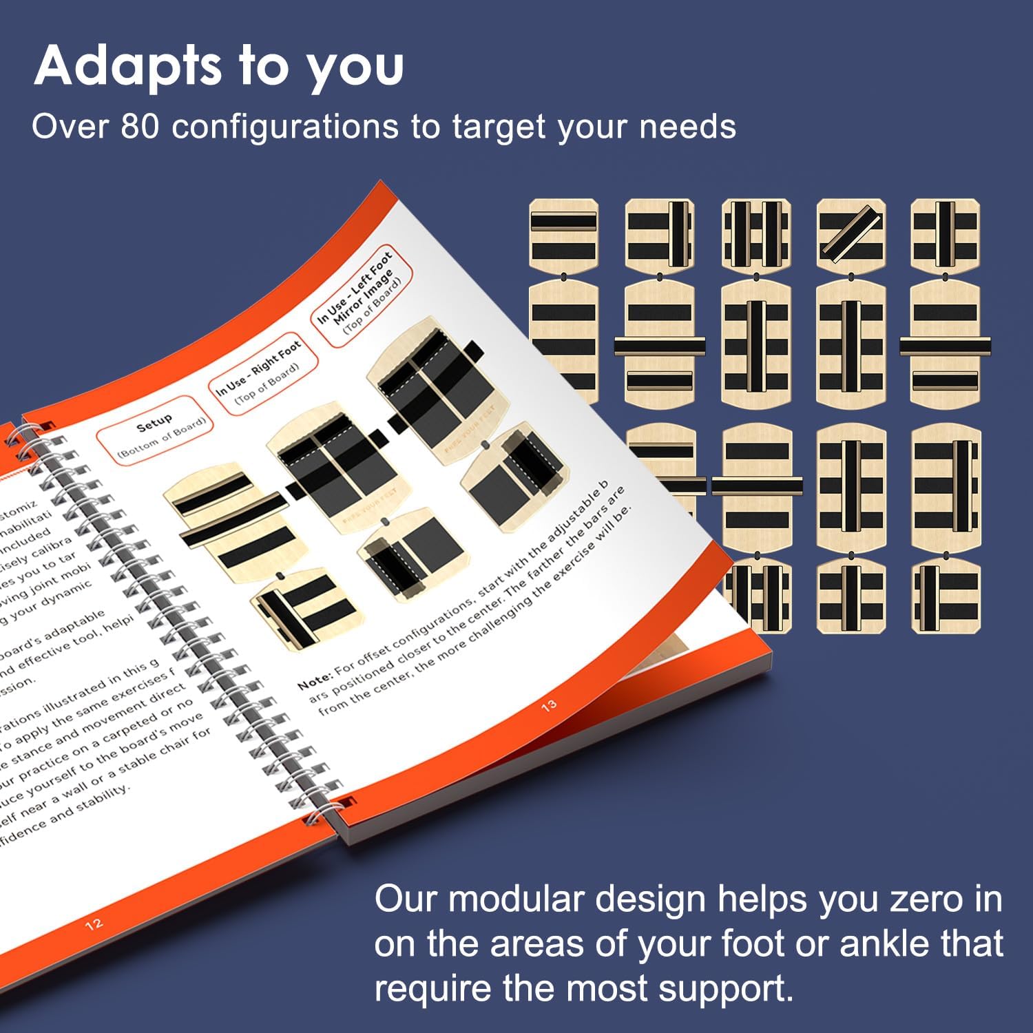 Ankle Balance Board & Ankle Strengthener - Non-Slip Axis Board Wobble Board for Physical Therapy, Fast Injury Recovery & Core Strength, 300lbs Capacity - Ideal Balance Trainer for Athletes, Seniors, Home & Gym Use
