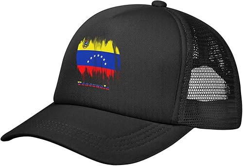 Gorra de béisbol de malla para papá, gorra de camionero ajustable, unisex, color negro