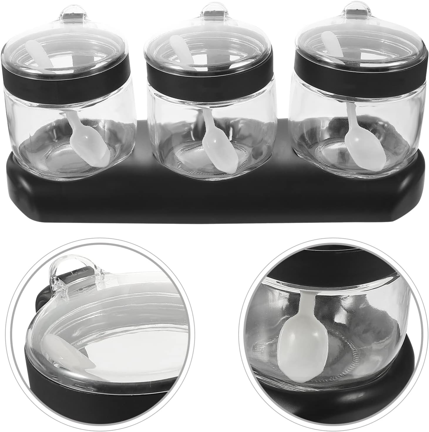 1set Seasoning Jar Spice Jar Condiment Bottles Set Kitchen Supplies Storage Pot