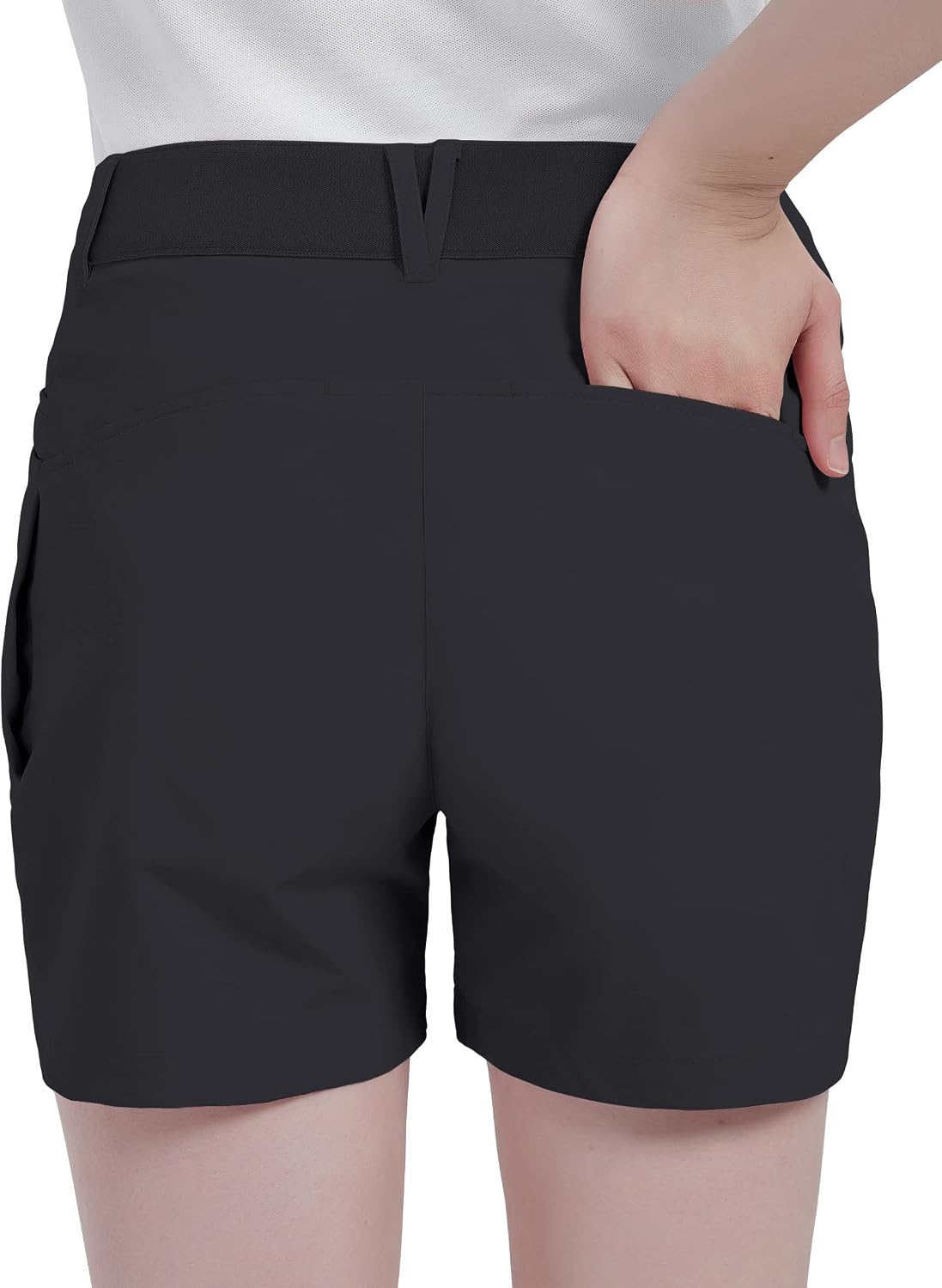Bakery Women's Golf Hiking Shorts Quick Dry Stretch Lightweight Athletic Casual Summer Shorts with Pockets 4.5 in