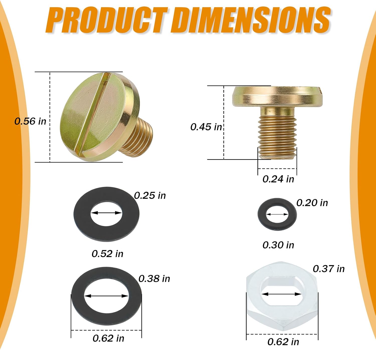 34-7 Needle and Seat Hardware Kit for Holley Carburetors, External Fuel Level Adjustment - 2 Pack
