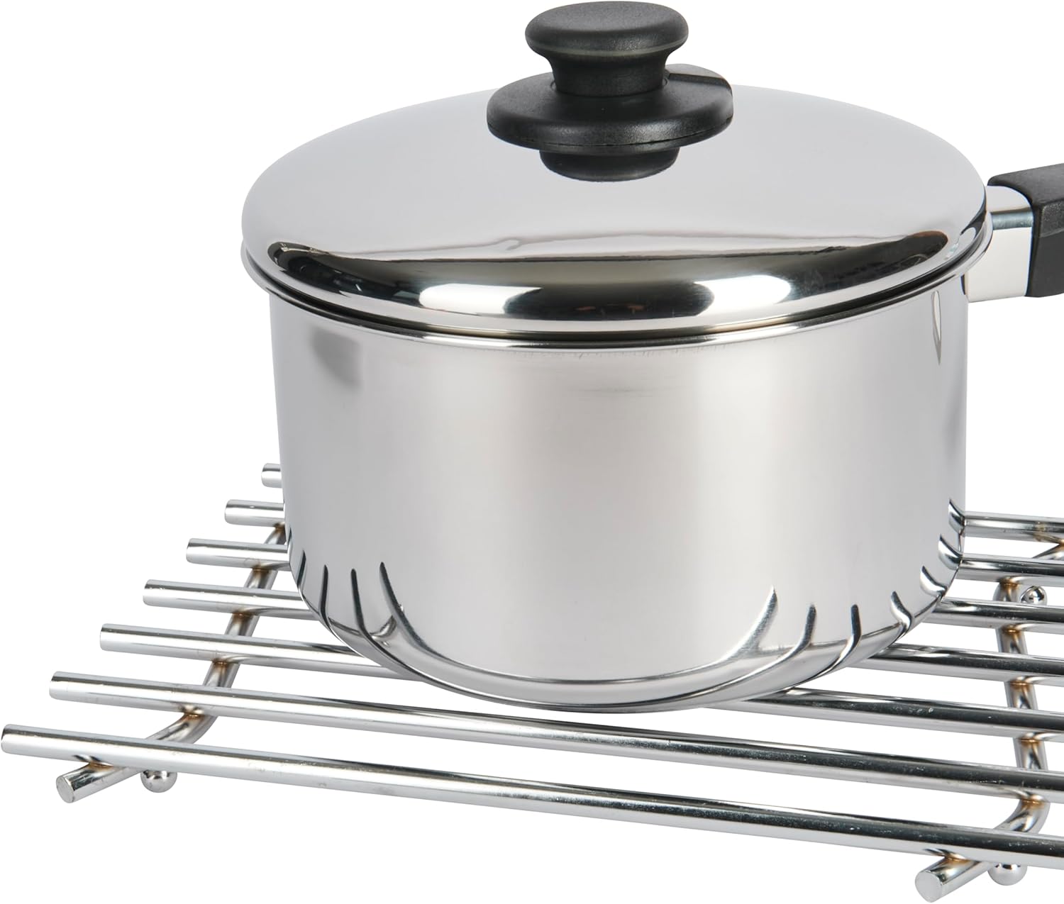 KitchenCraft Heavy Duty Trivet with Chrome Plated Finish, Medium (27 x 20 cm)