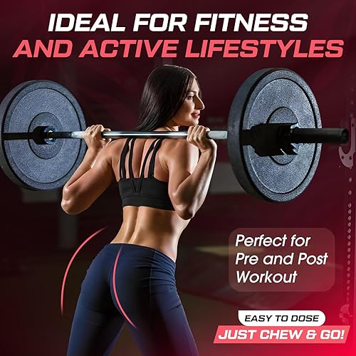 Miniatura 6 de Gomitas de creatina para mujeres, creatina monohidrato sin azúcar con colágeno, BCAA, vitamina C y B12 para músculos, energía y glúteos, suplementos