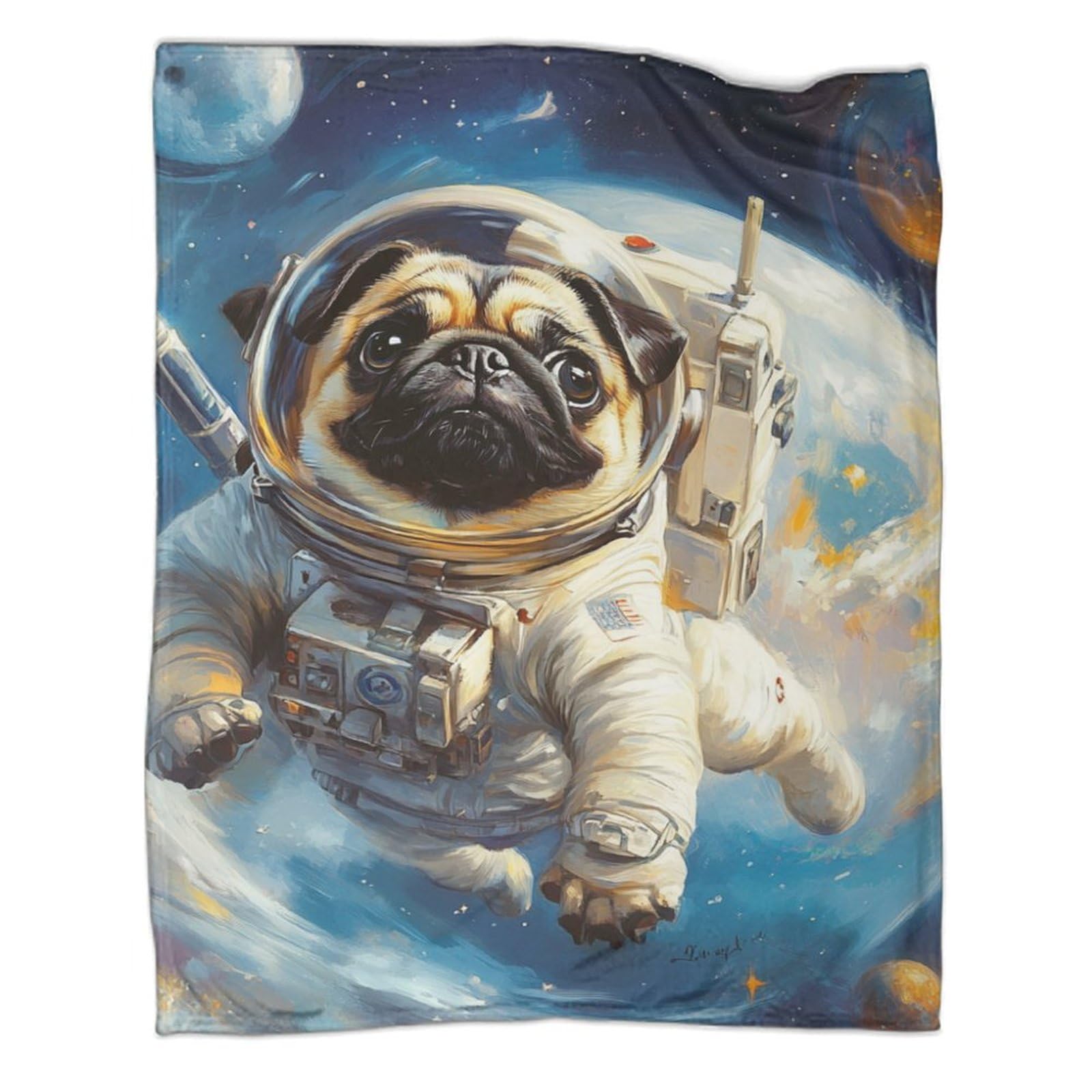 Couverture en flanelle douce motif chiot contre les nuits fraîches
