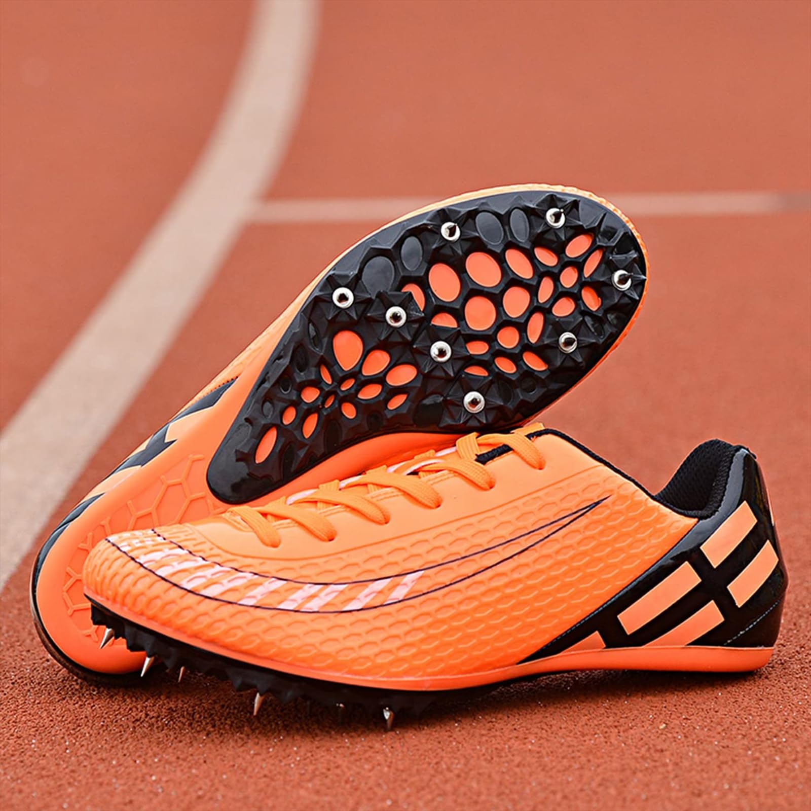 Zapatillas de Atletismo, Zapatillas de Atletismo con Clavos para Sprint y Media Distancia,A,40