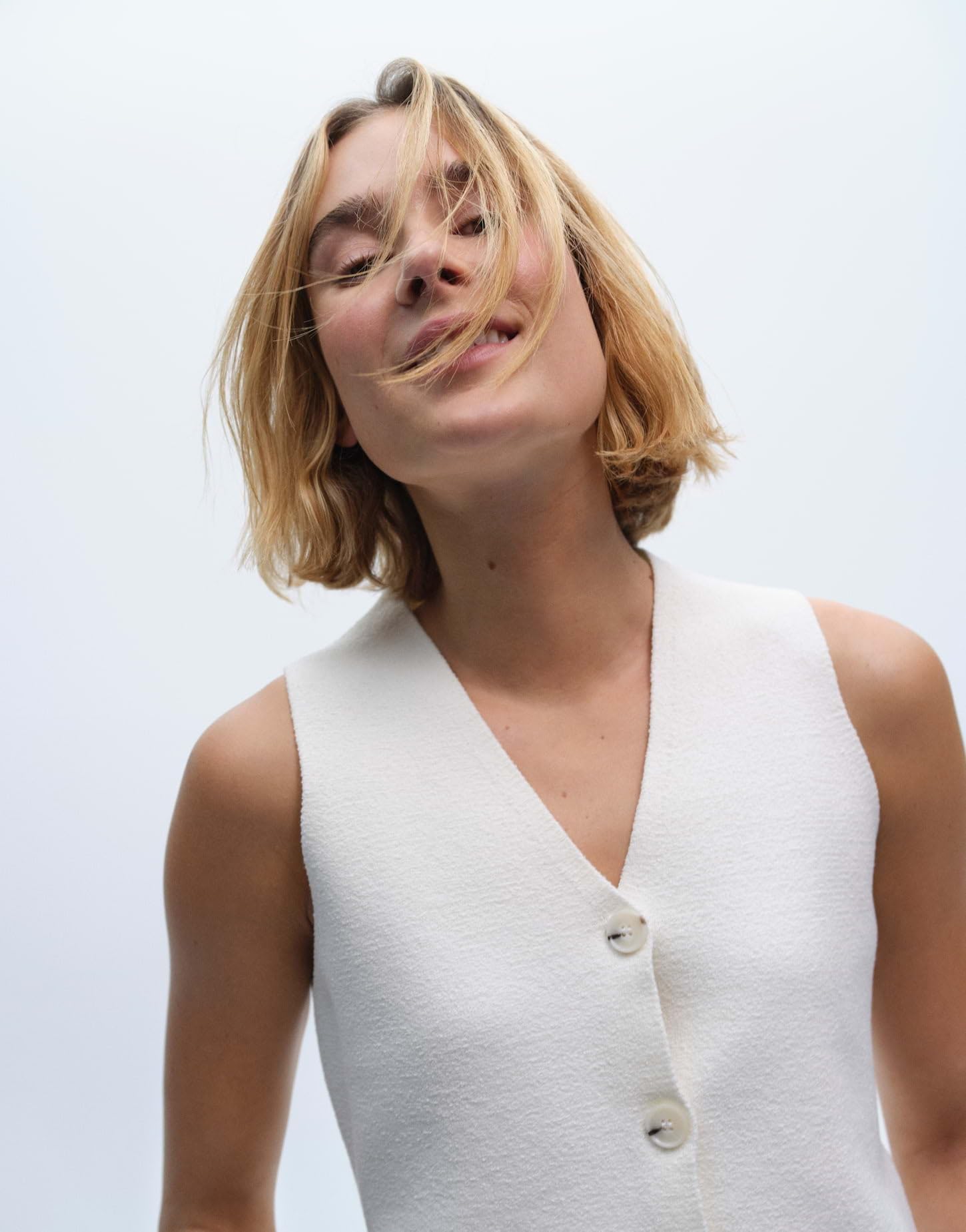 OPUS Damen Weste | Anzugweste DIFORA Slim aus Milano Strick