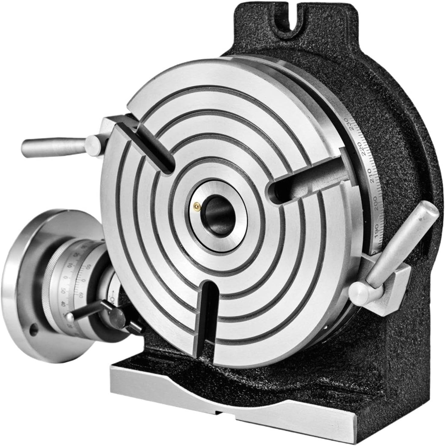 8 Inch 200mm Horizontal Vertical 3 Slot Rotary Table for MT-3 for milling Machine 360 Degree Rotation(8-inch 3-slot)