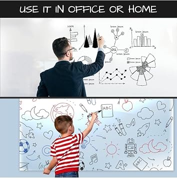 ARVALE 60 Cm X 3 Meters Electrostatic Wall Protective Writing Board Kitchen Notepad Office School Course Supplies