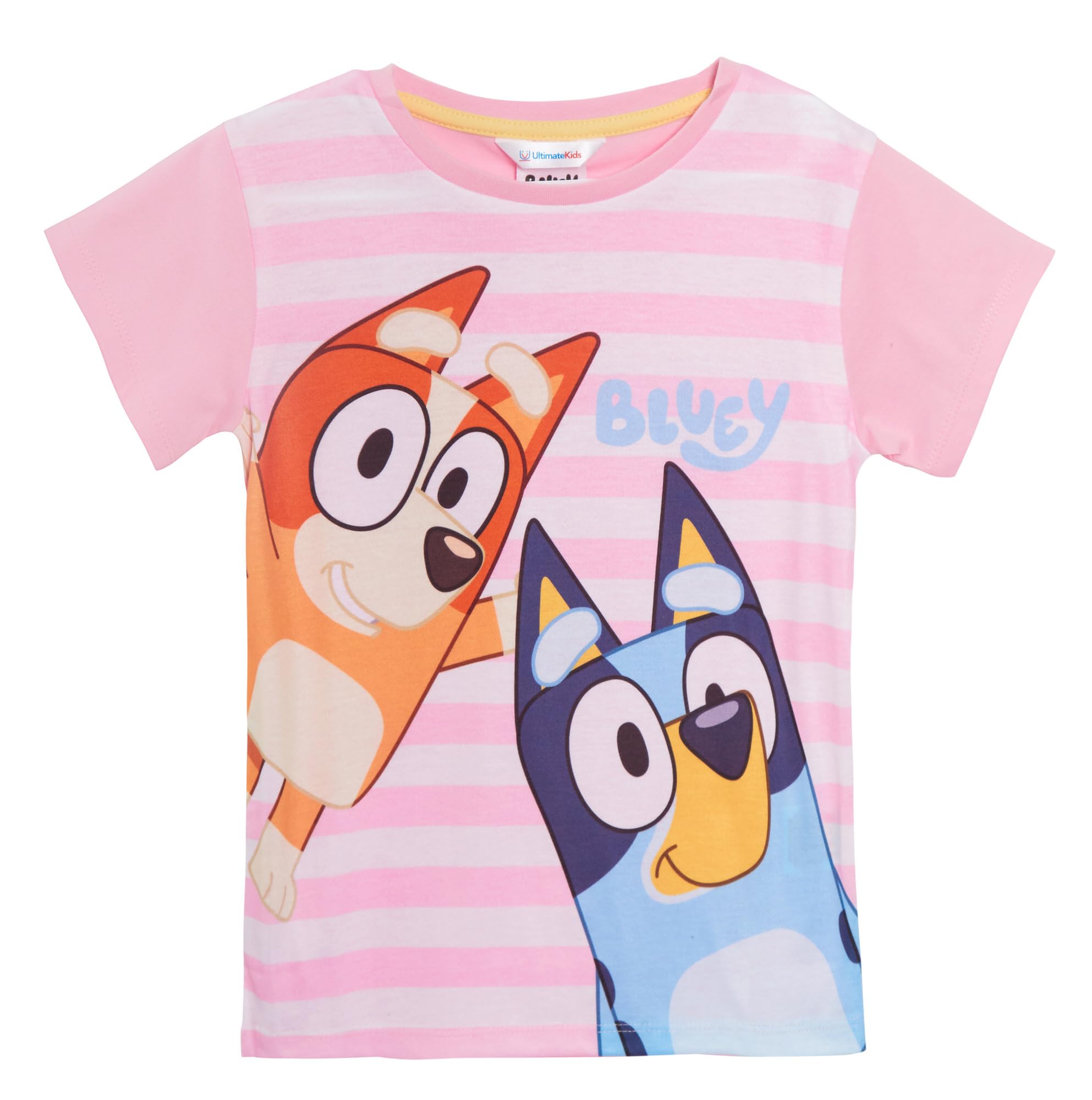 Bluey Paquete de 3 camisetas para niñas, paquete múltiple, camisetas 100% algodón para cachorros de bingo