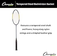 Vista 4 de Champion Sports BR40 Heavy-Duty Steel Badminton Racket