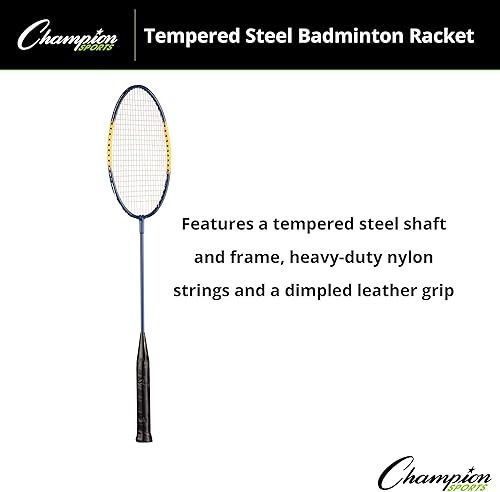 Miniatura 37 de Champion Sports BR40 Heavy-Duty Steel Badminton Racket