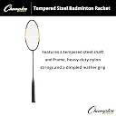 Champion Sports 26" Single Shaft Badminton Racket with Braided Nylon Strings (Single Racket) - Blue/Yellow - for All Skill Levels gallery image