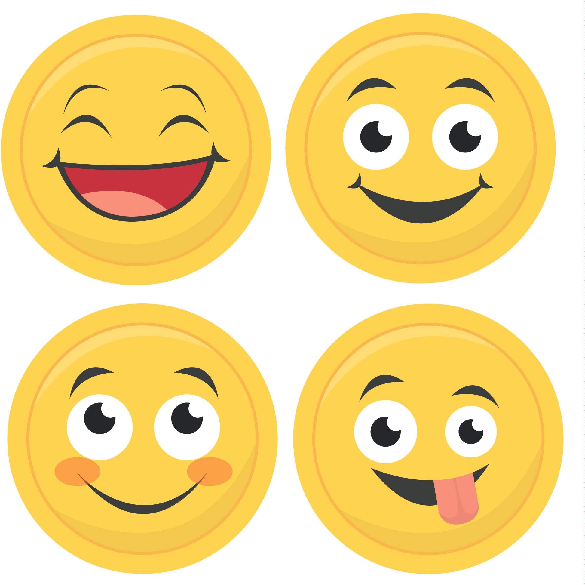 144 x Smiley Face Funny Reward Stickers, Children, Kids, Teachers, Parents Award, Emoticon Style