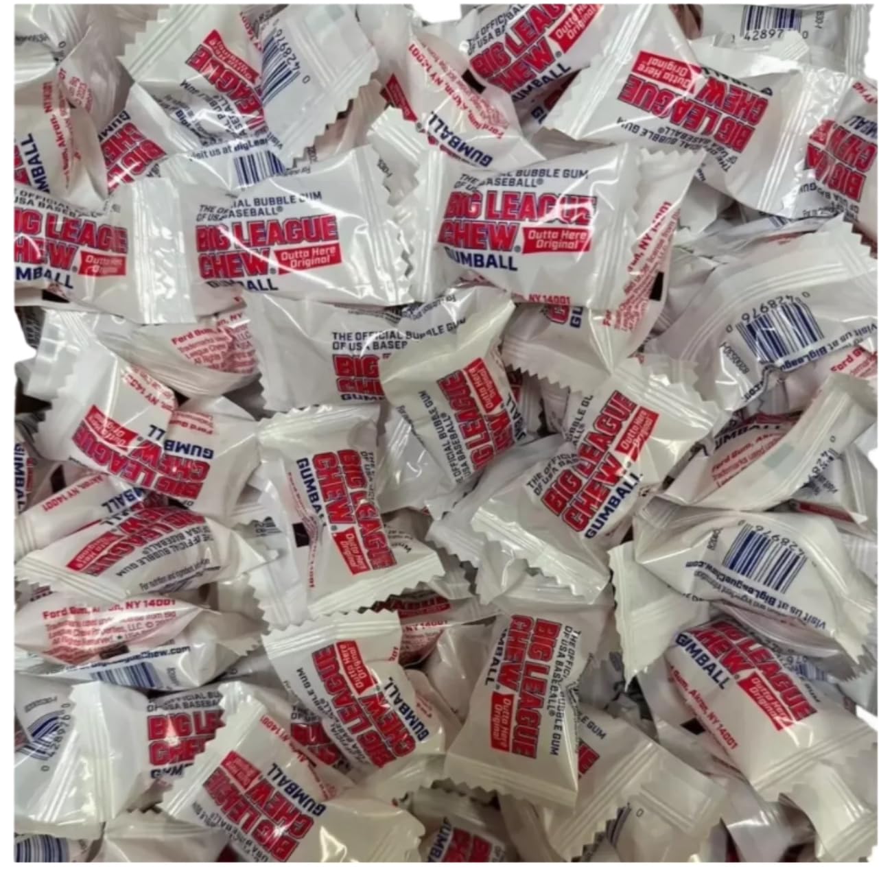Bubble Gum Baseball | Original Bubble Gum Flavor, Individually Wrapped Gumballs | For Games, Concessions, Picnics & Parties | (240 - Pieces Bucket)